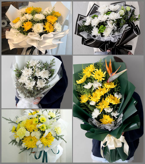 山东青岛莱西市龙水街道三里庄村白事花束代送